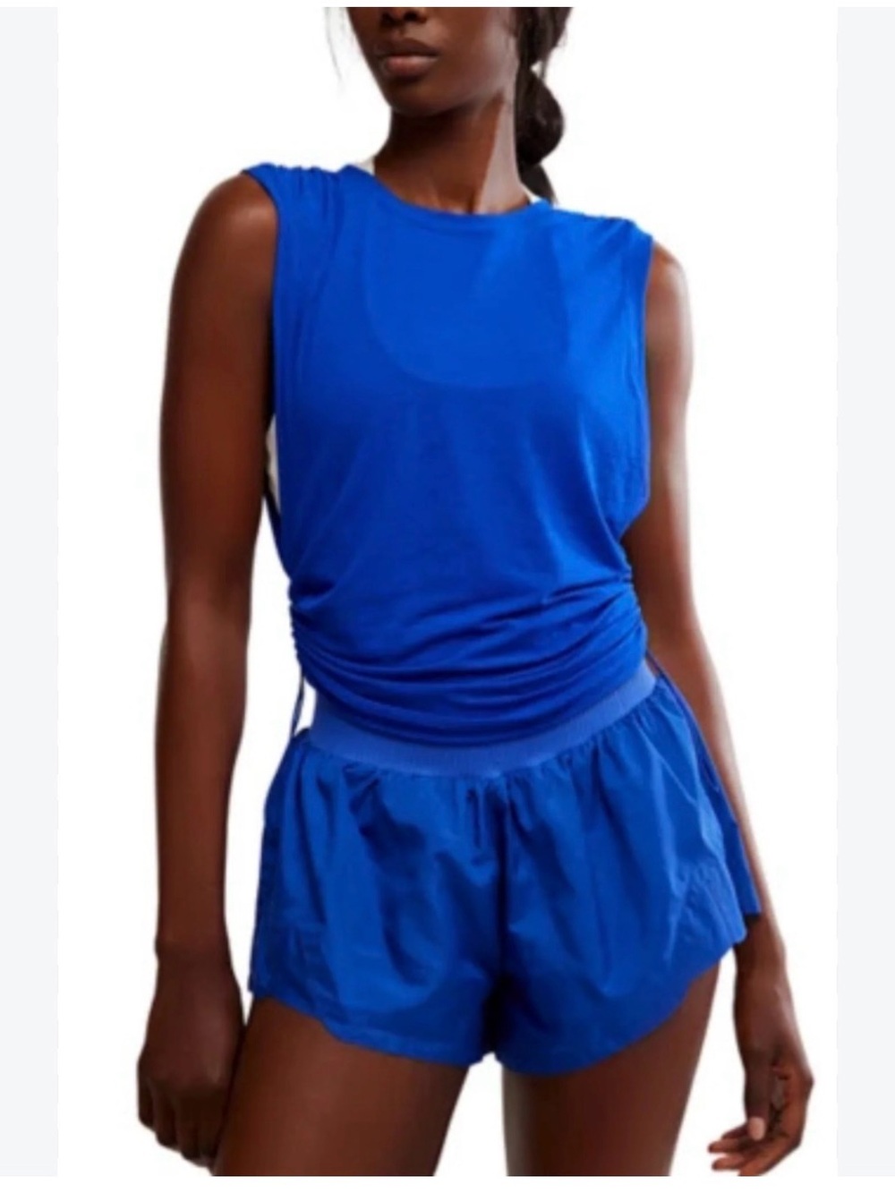 Free People FP Movement Sport Tank Ruched Side Sleeveless Tank Top XS